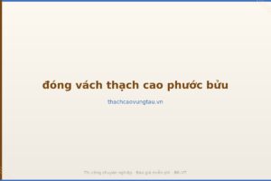 đóng vách thạch cao phước bửu