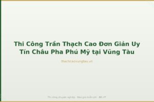 Thi Công Trần Thạch Cao Đơn Giản Uy Tín Châu Pha Phú Mỹ tại Vũng Tàu
